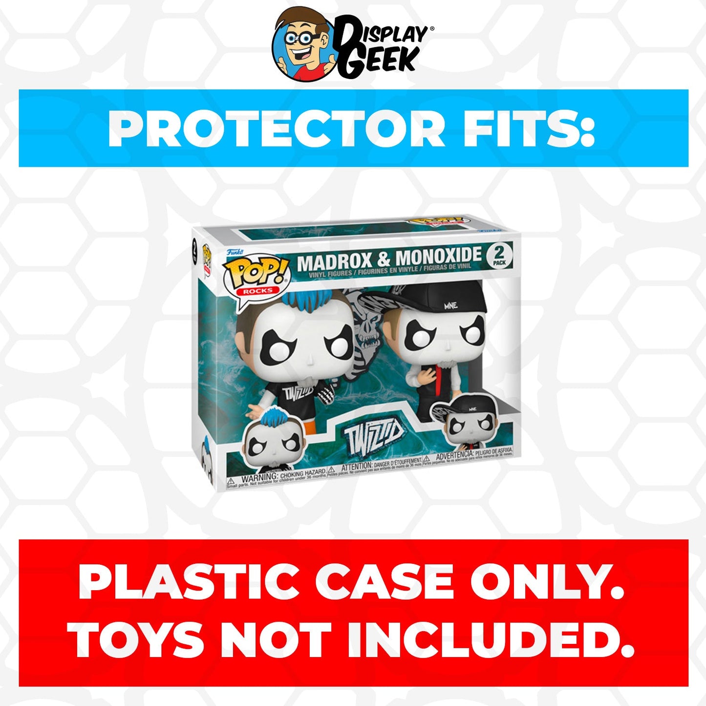 Pop Protector for 2 Pack Twiztid Madrox & Monoxide Funko Pop - PPG Pop Protector Guide Search Created by Display Geek