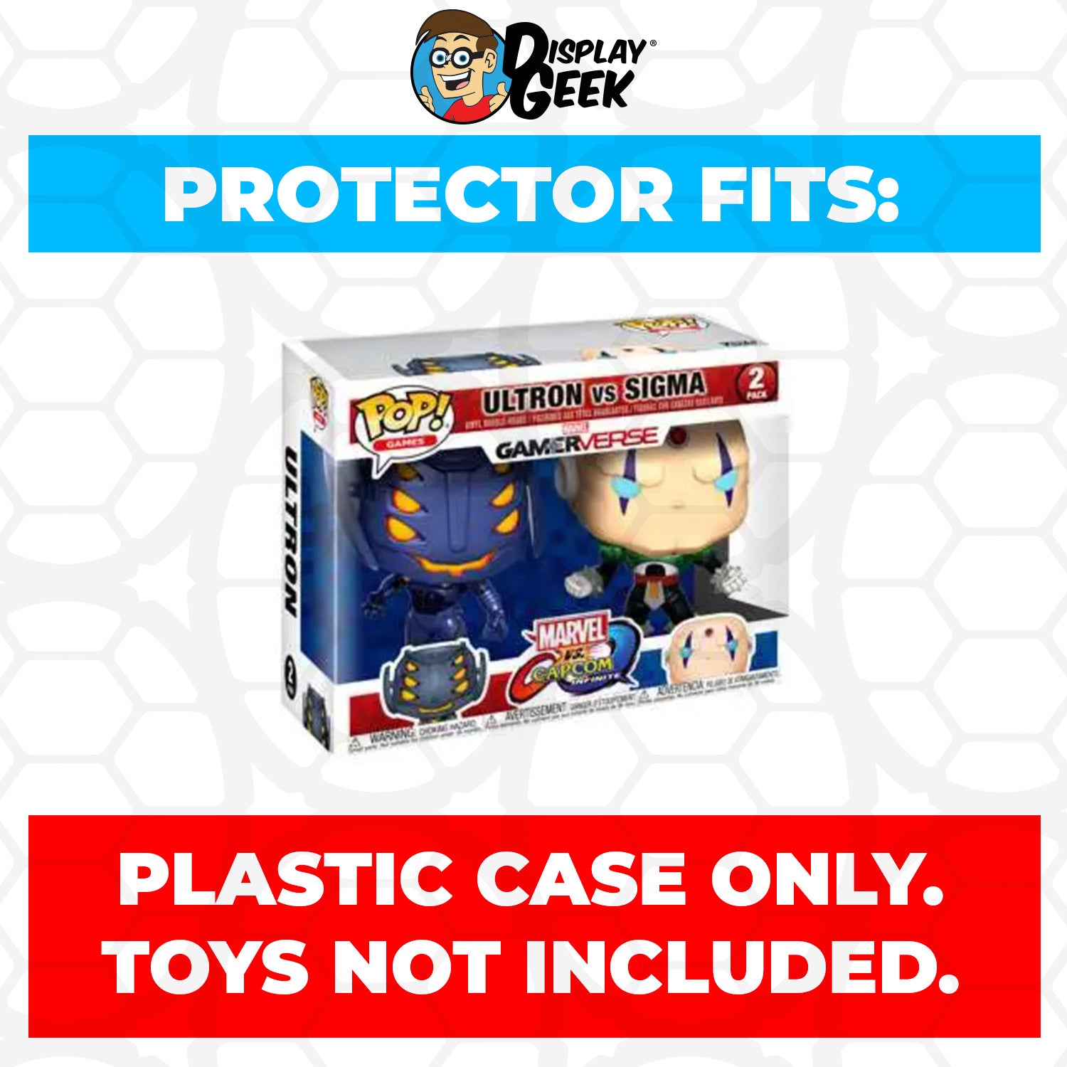 Pop Protector for 2 Pack Ultron vs Sigma Funko Pop - PPG Pop Protector Guide Search Created by Display Geek