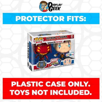 Pop Protector for 2 Pack Ultron vs Sigma Player 2 Funko Pop - PPG Pop Protector Guide Search Created by Display Geek