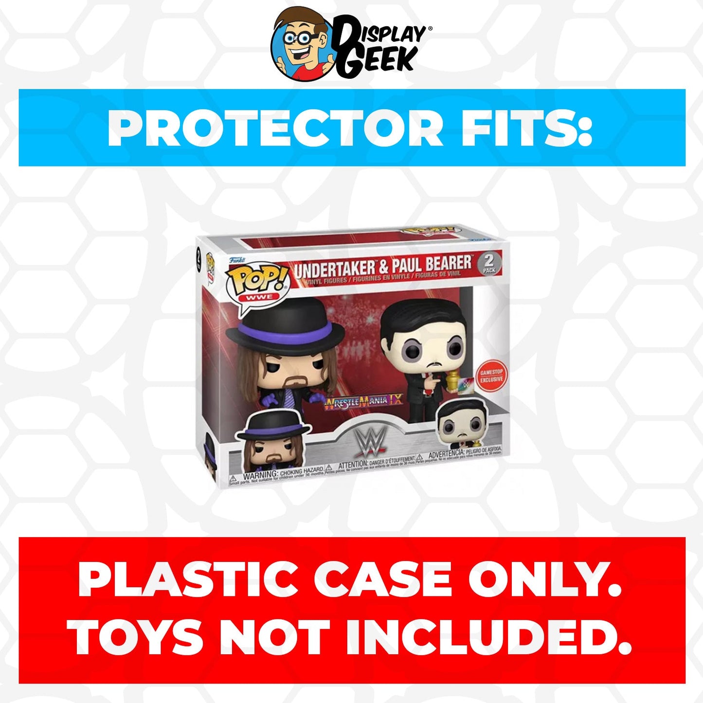 Pop Protector for 2 Pack WWE Undertaker & Paul Bearer Funko Pop - PPG Pop Protector Guide Search Created by Display Geek