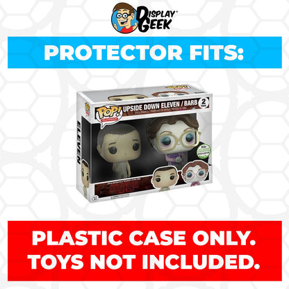 Pop Protector for 2 Pack Upside Down Eleven & Barb ECCC Funko Pop - PPG Pop Protector Guide Search Created by Display Geek