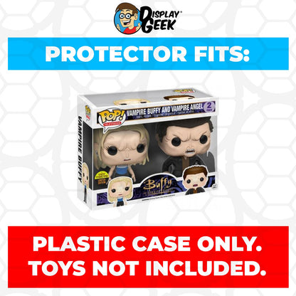 Pop Protector for 2 Pack Vampire Buffy and Vampire Angel SDCC Funko Pop - PPG Pop Protector Guide Search Created by Display Geek