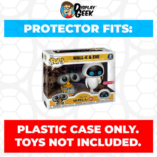 Pop Protector for 2 Pack Wall-E & Eve Funko Pop - PPG Pop Protector Guide Search Created by Display Geek