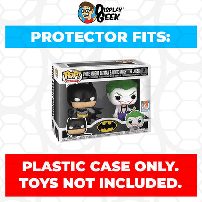 Pop Protector for 2 Pack White Knight Batman & The Joker Funko Pop - PPG Pop Protector Guide Search Created by Display Geek