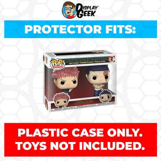 Pop Protector for 2 Pack Yuji Itadori & Aoi Todo Funko Pop - PPG Pop Protector Guide Search Created by Display Geek