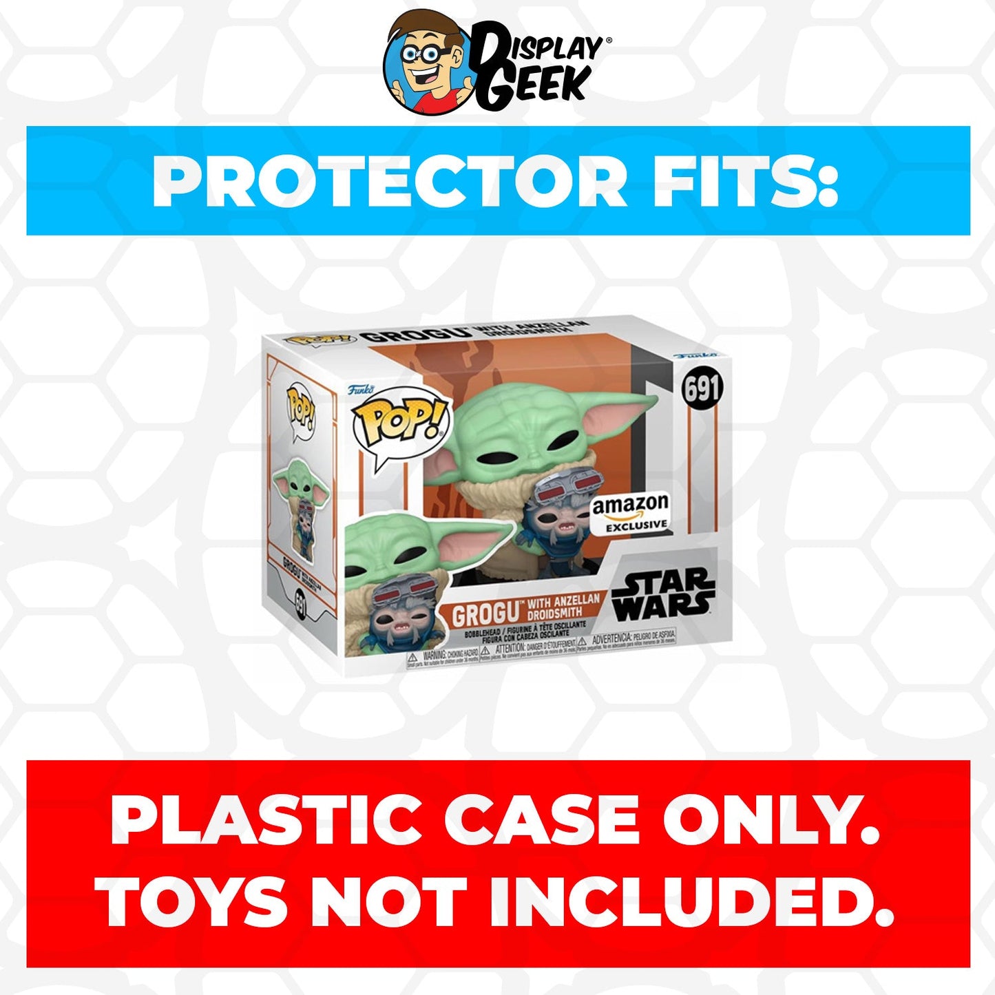 20 Pack of Pop Protector for 4 inch Standard Funko Pops on The Protector Guide App by Display Geek