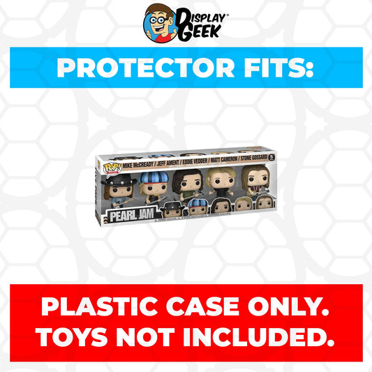 Pop Protector for 5 Pack Pearl Jam Funko Pop - PPG Pop Protector Guide Search Created by Display Geek