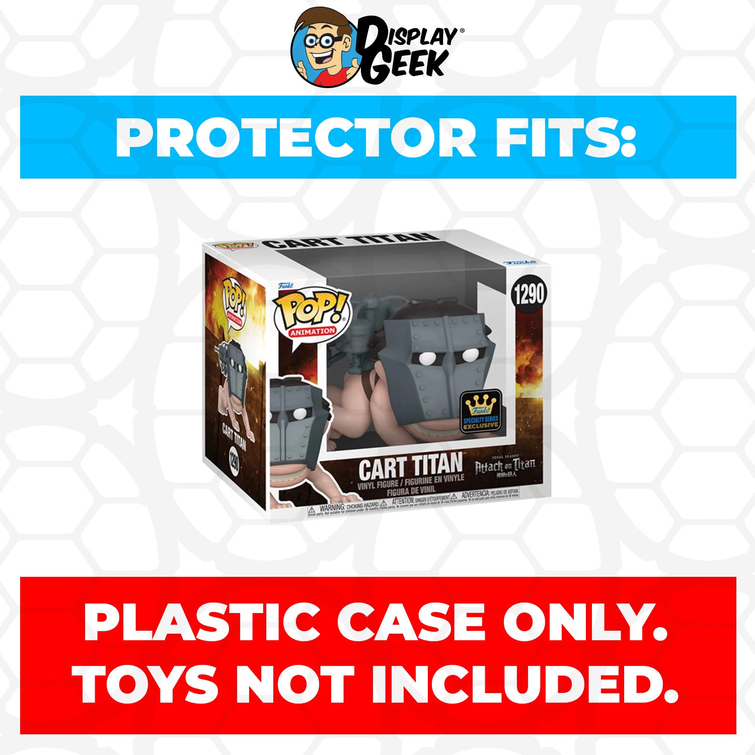 Pop Protector for 6 inch Cart Titan #1290 Super Funko Pop - PPG Pop Protector Guide Search Created by Display Geek