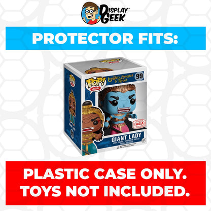 Pop Protector for 6 inch Giant Lady Light Blue #99 Super Funko Pop - PPG Pop Protector Guide Search Created by Display Geek