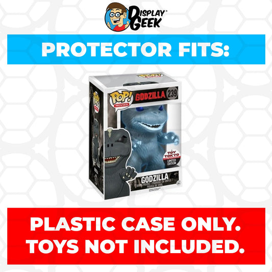 Pop Protector for 6 inch Godzilla Ghost Glow NYCC #239 Super Funko Pop - PPG Pop Protector Guide Search Created by Display Geek