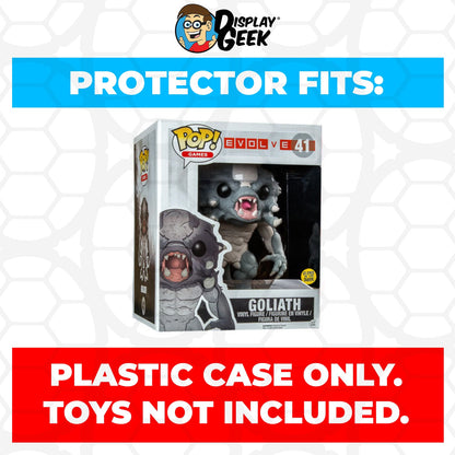 Pop Protector for 6 inch Goliath Savage Glow #41 Super Funko Pop - PPG Pop Protector Guide Search Created by Display Geek