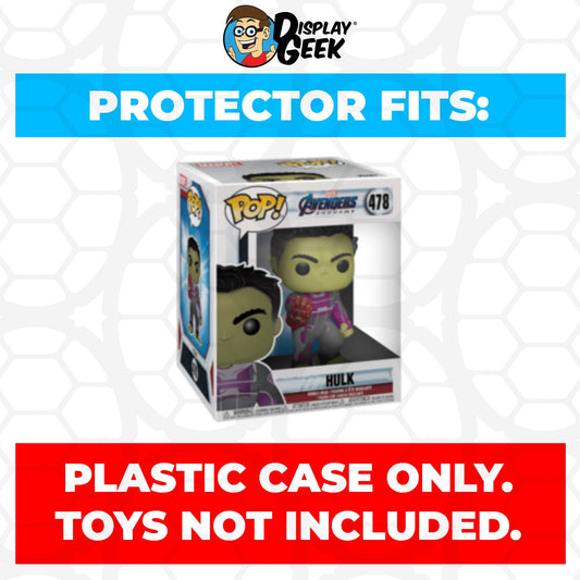 Pop Protector for 6 inch Hulk with Infinity Gauntlet #478 Super Funko Pop - PPG Pop Protector Guide Search Created by Display Geek