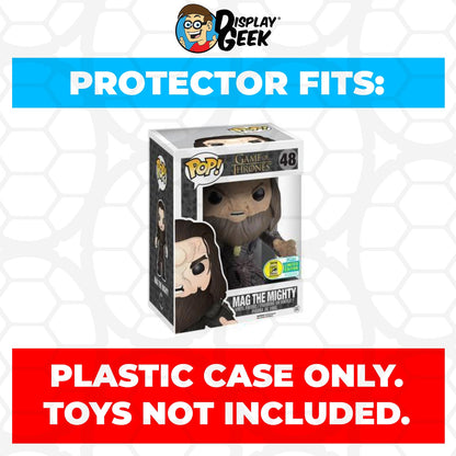 Pop Protector for 6 inch Mag the Mighty SDCC #48 Super Funko Pop - PPG Pop Protector Guide Search Created by Display Geek