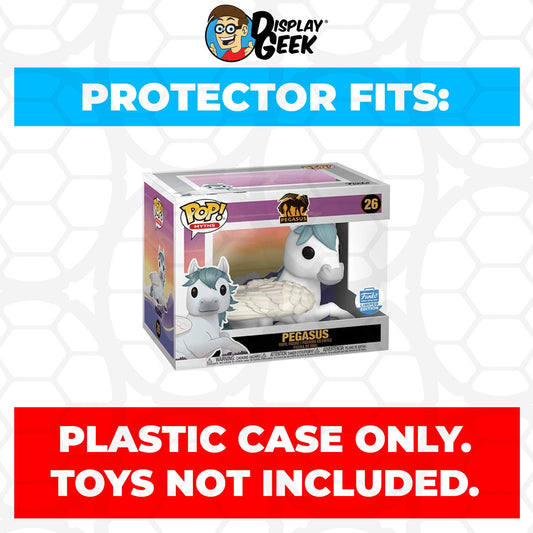 Pop Protector for 6 inch Pegasus #26 Super Funko Pop *protector on sideways* - PPG Pop Protector Guide Search Created by Display Geek