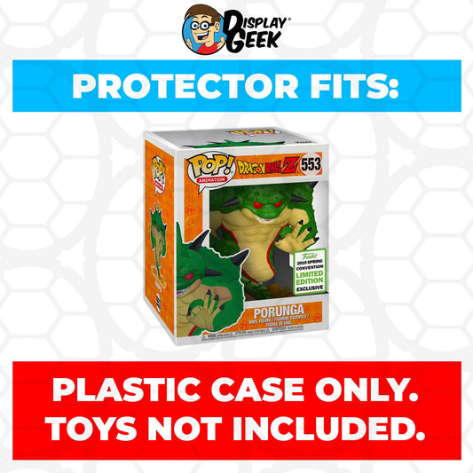 Pop Protector for 6 inch Porunga ECCC #553 Super Funko Pop - PPG Pop Protector Guide Search Created by Display Geek