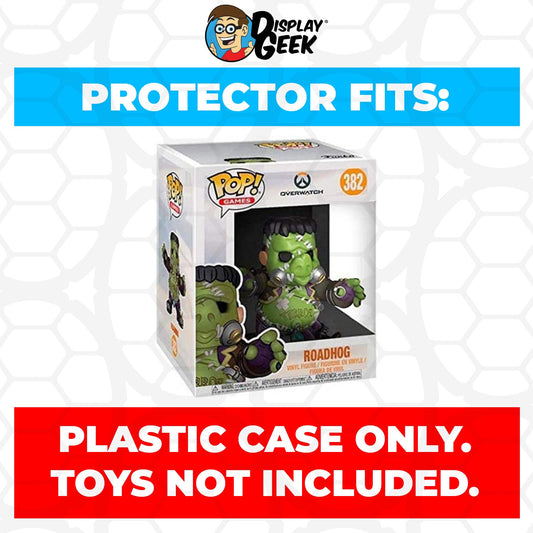 Pop Protector for 6 inch Roadhog Junkenstein's Monster #382 Super Funko Pop - PPG Pop Protector Guide Search Created by Display Geek