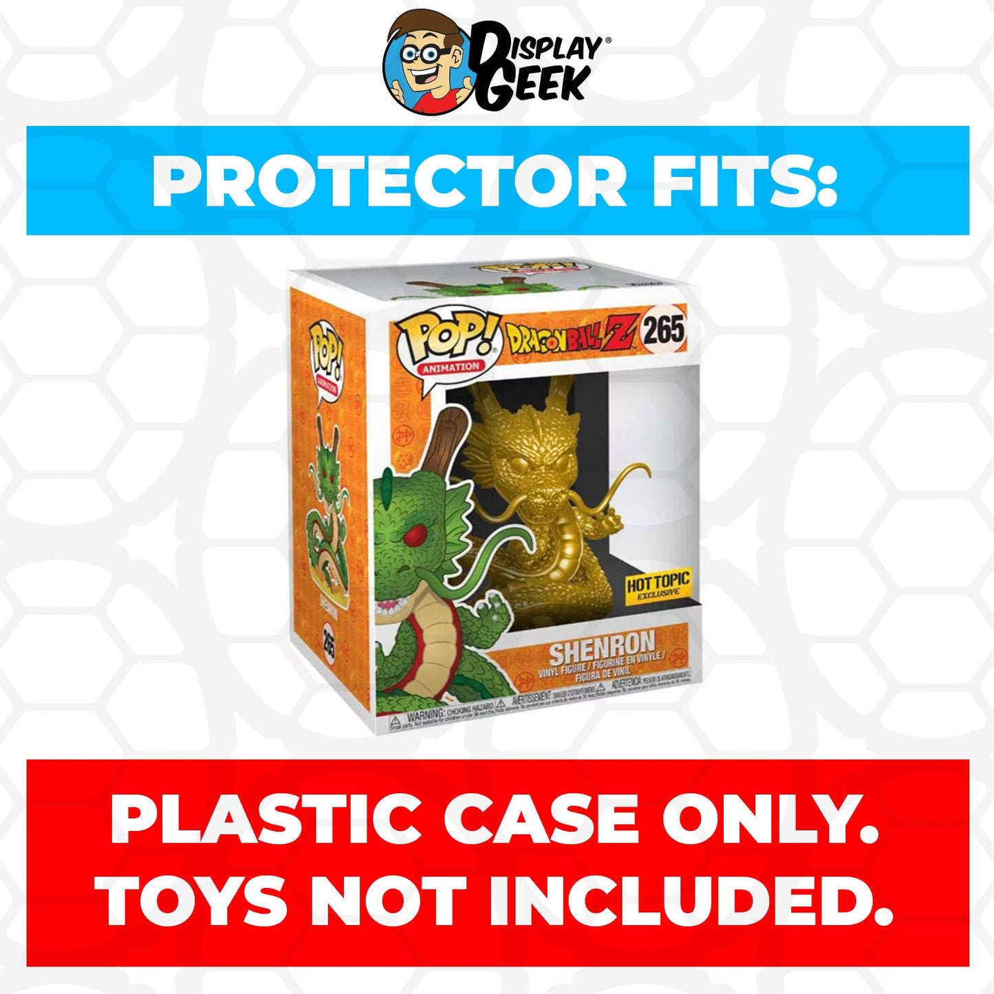 Pop Protector for 6 inch Shenron Golden #265 Super Funko Pop - PPG Pop Protector Guide Search Created by Display Geek