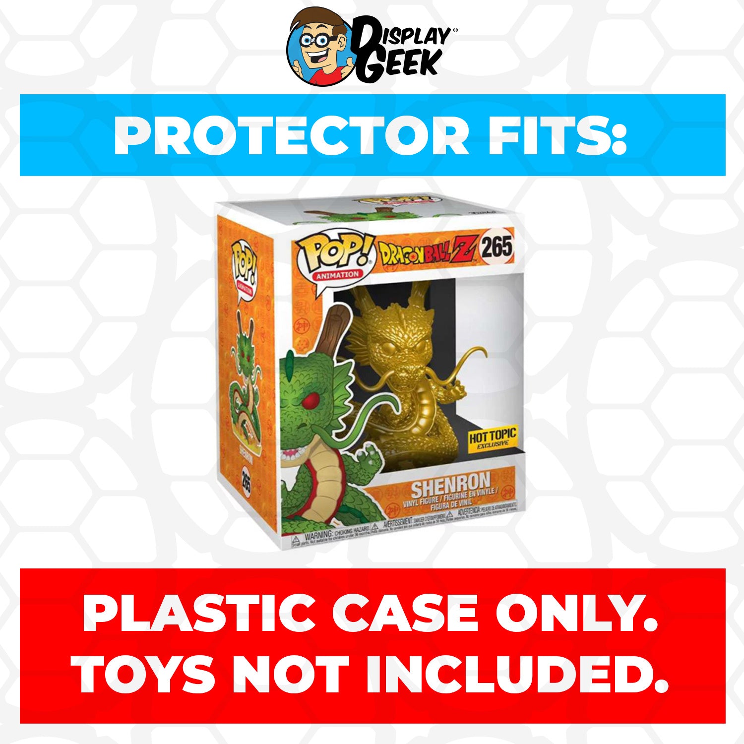 Pop Protector for 6 inch Shenron Golden #265 Super Funko Pop - PPG Pop Protector Guide Search Created by Display Geek