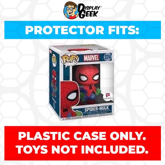 Pop Protector for 6 inch Spider-Hulk #374 Super Funko Pop - PPG Pop Protector Guide Search Created by Display Geek