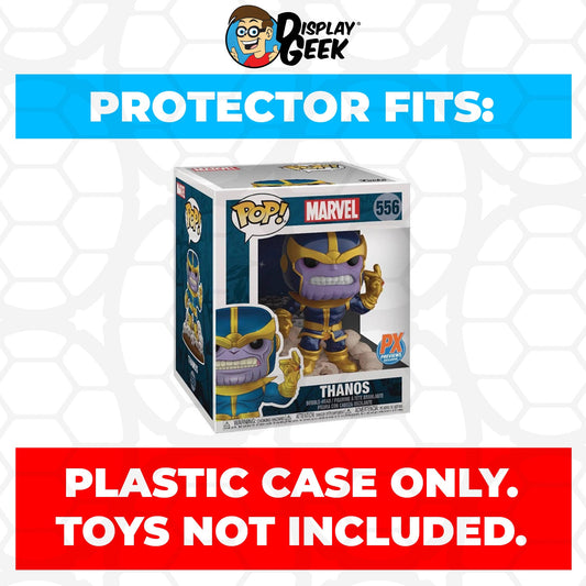 Pop Protector for 6 inch Thanos Snap #556 Super Funko Pop - PPG Pop Protector Guide Search Created by Display Geek