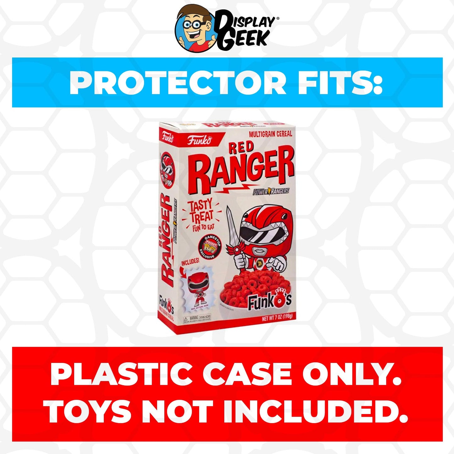 Pop Protector for Red Ranger White FunkO's Cereal Box - PPG Pop Protector Guide Search Created by Display Geek