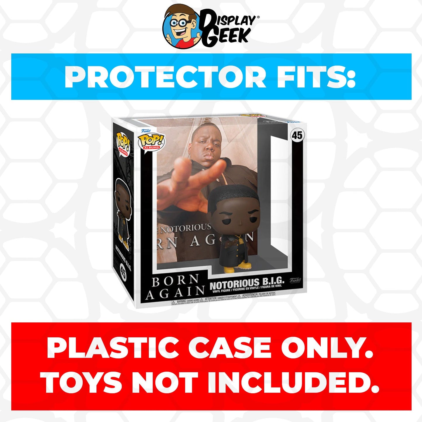 Pop Protector for Notorious BIG Born Again #45 Funko Pop Albums - PPG Pop Protector Guide Search Created by Display Geek