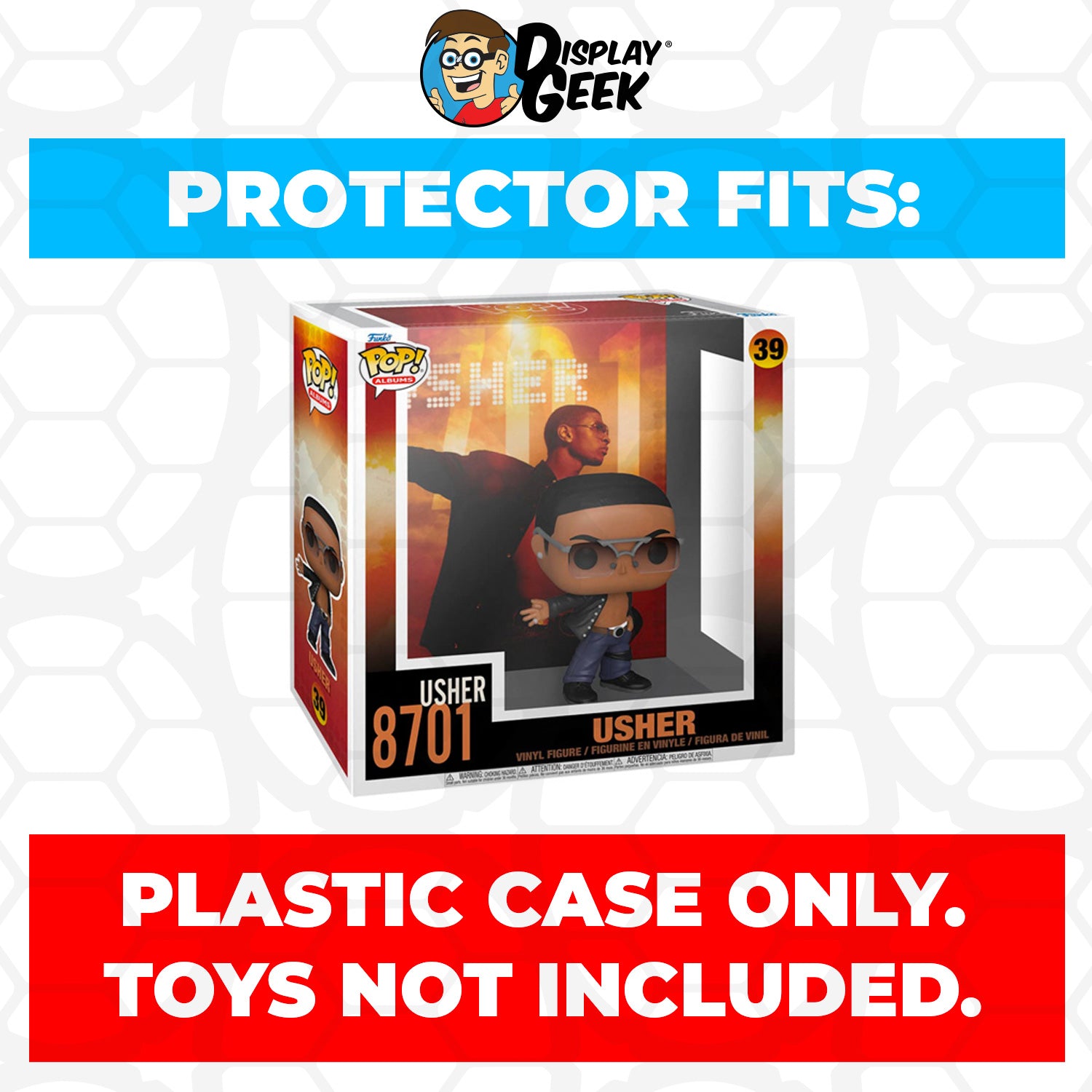 Pop Protector for Usher 8701 #39 Funko Pop Albums - PPG Pop Protector Guide Search Created by Display Geek