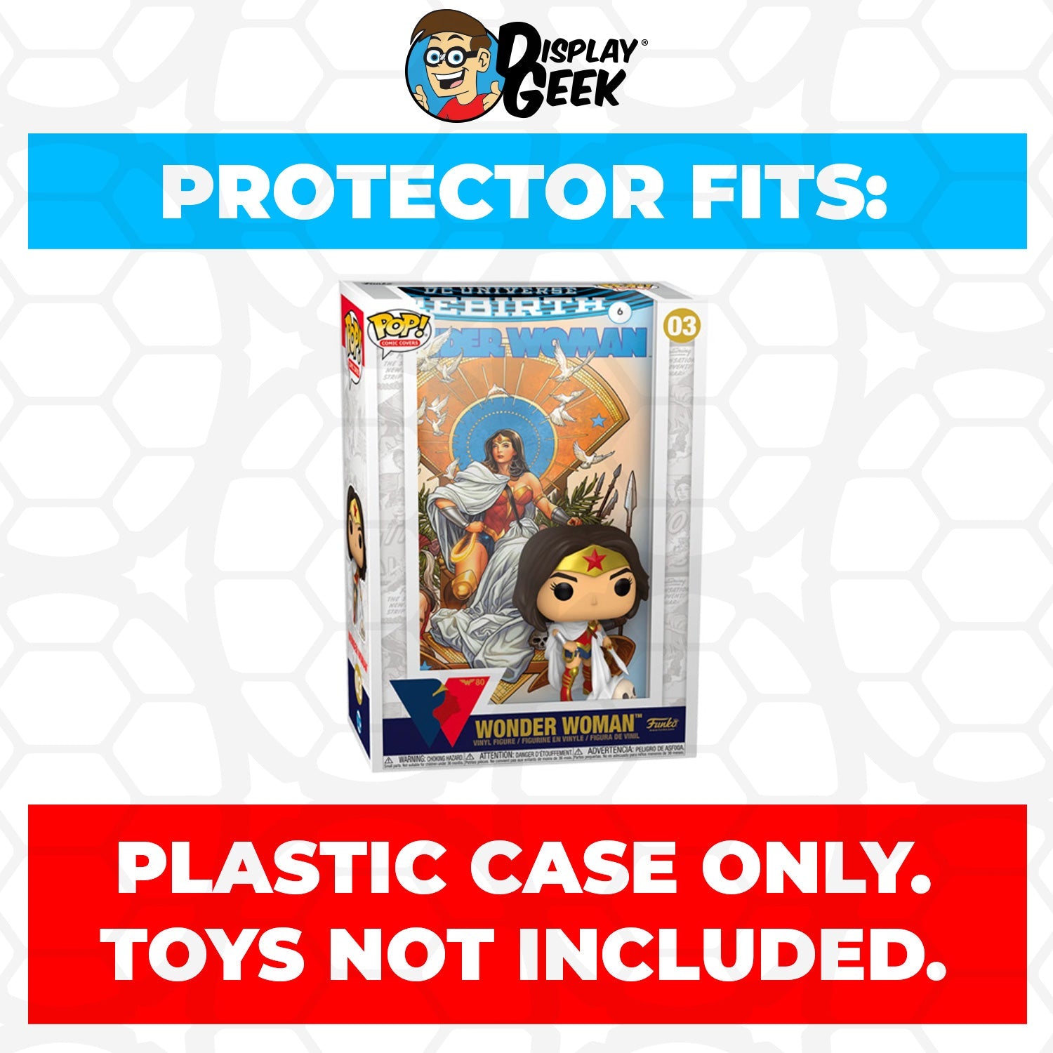 Pop Protector for Wonder Woman Rebirth #03 Funko Pop Comic Covers - PPG Pop Protector Guide Search Created by Display Geek