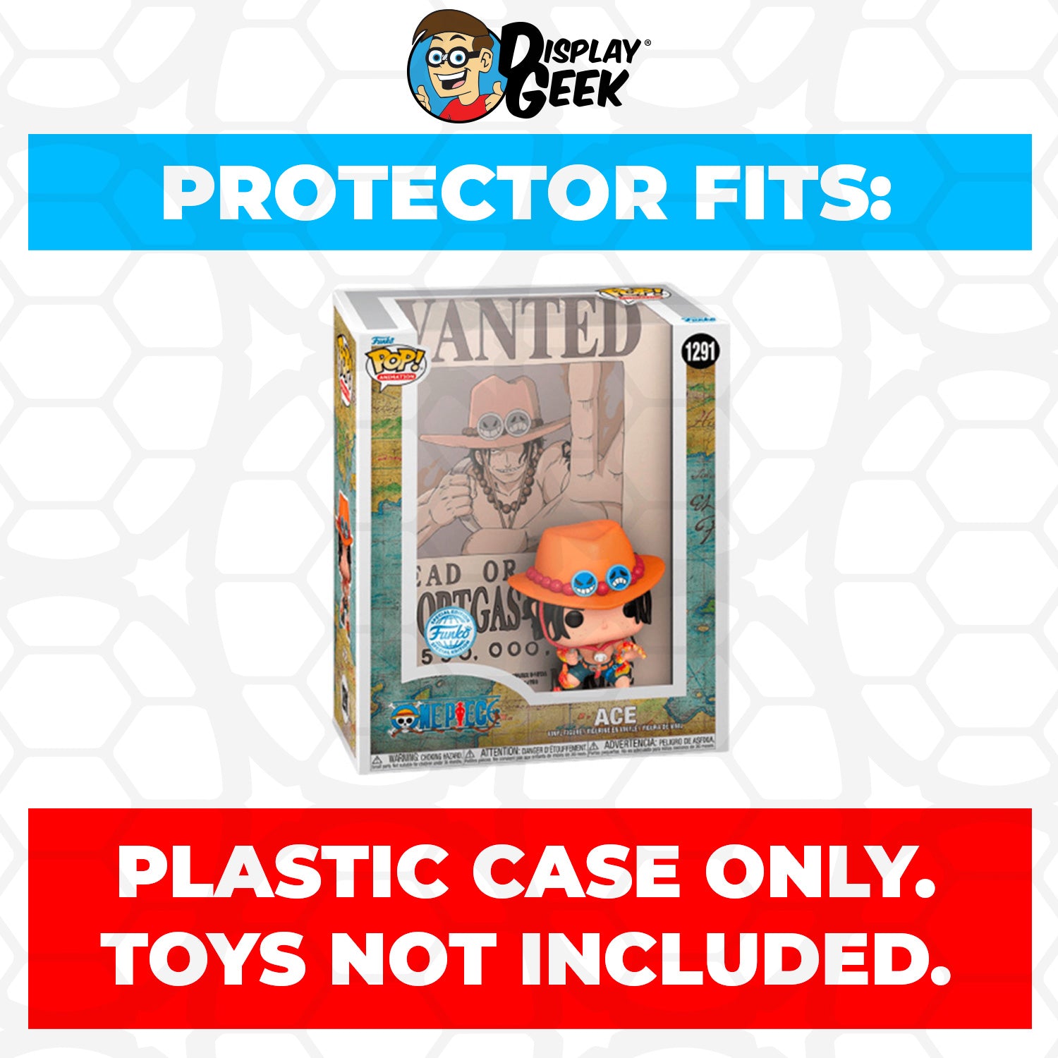 Pop Protector for One Piece Ace #1291 Funko Pop Covers - PPG Pop Protector Guide Search Created by Display Geek