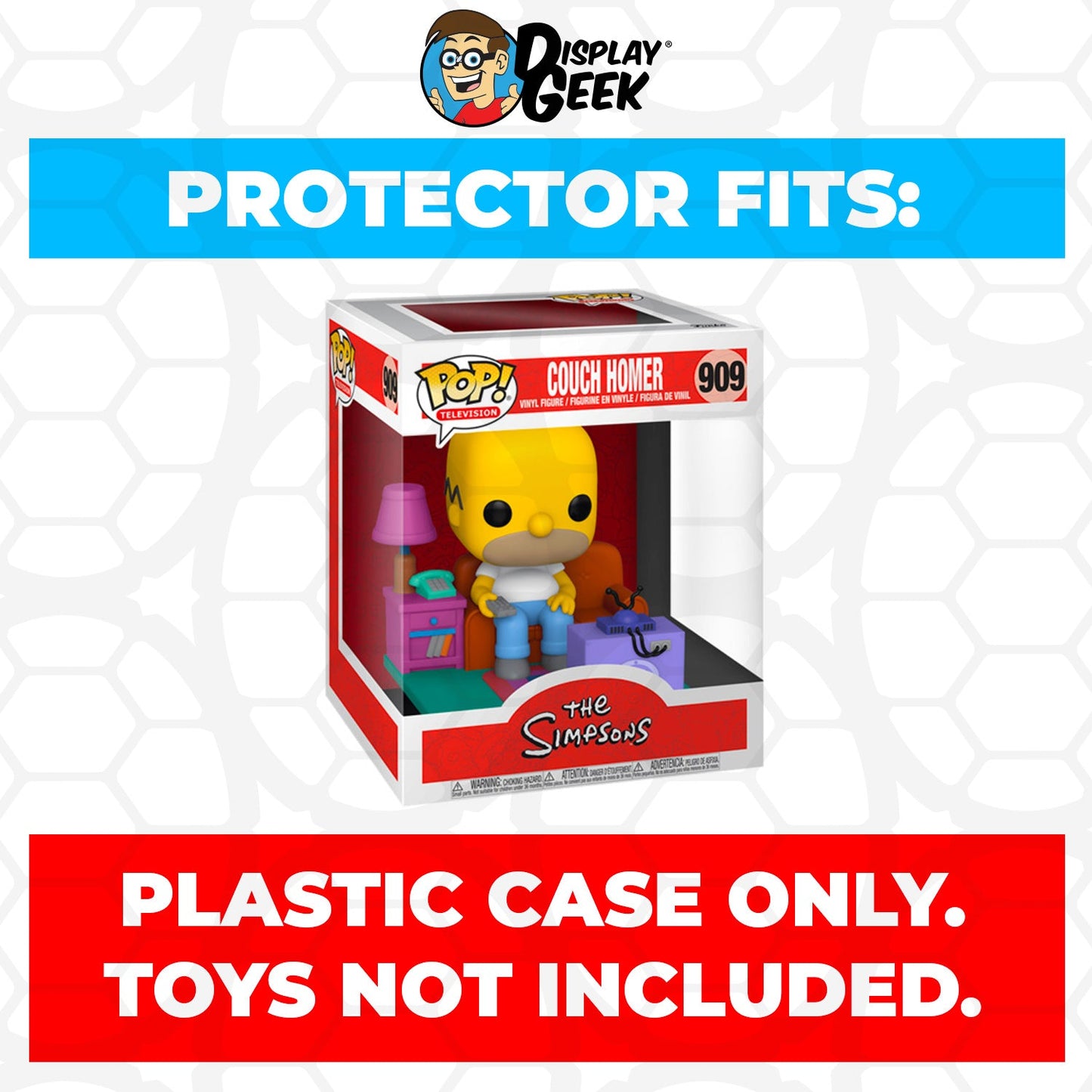 Pop Protector for Couch Homer #909 Funko Pop Deluxe on The Protector Guide App by Display Geek