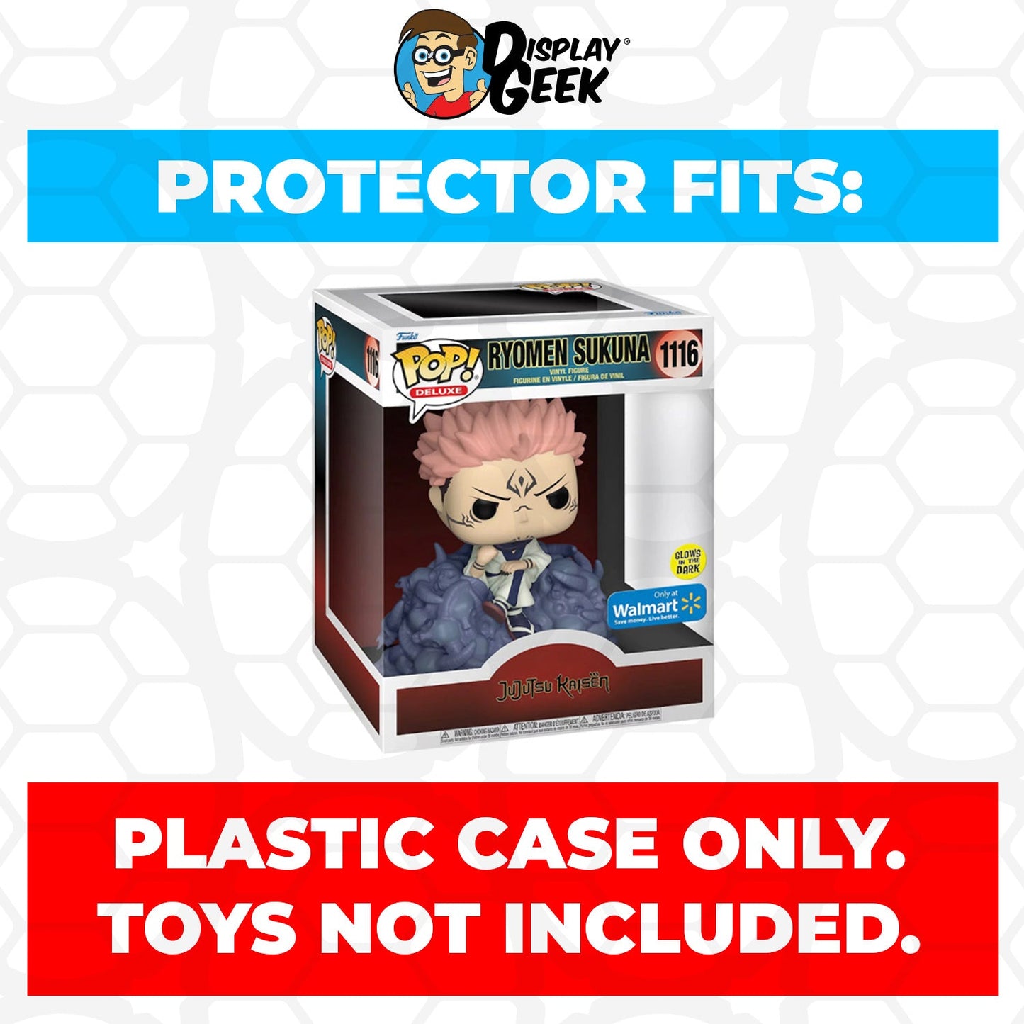 Pop Protector for Ryomen Sukuna Glow #1116 Funko Pop Deluxe - PPG Pop Protector Guide Search Created by Display Geek