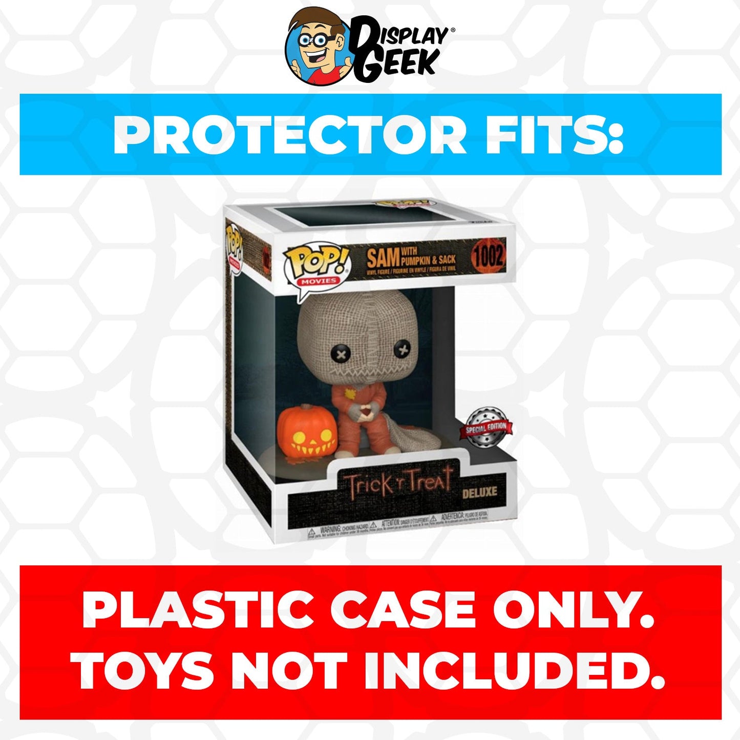 Pop Protector for Sam with Pumpkin & Sack #1002 Funko Pop Deluxe - PPG Pop Protector Guide Search Created by Display Geek