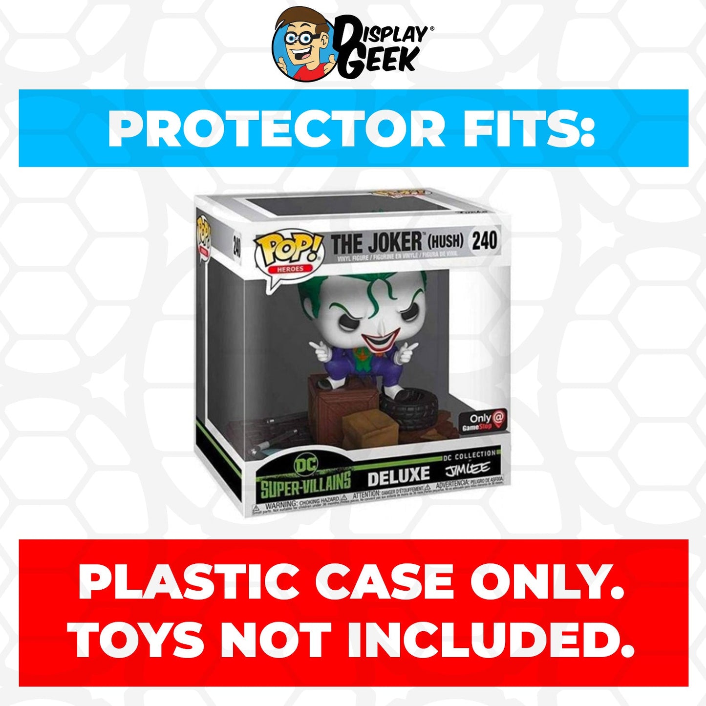 Pop Protector for The Joker Hush Jim Lee #240 Funko Pop Deluxe - PPG Pop Protector Guide Search Created by Display Geek