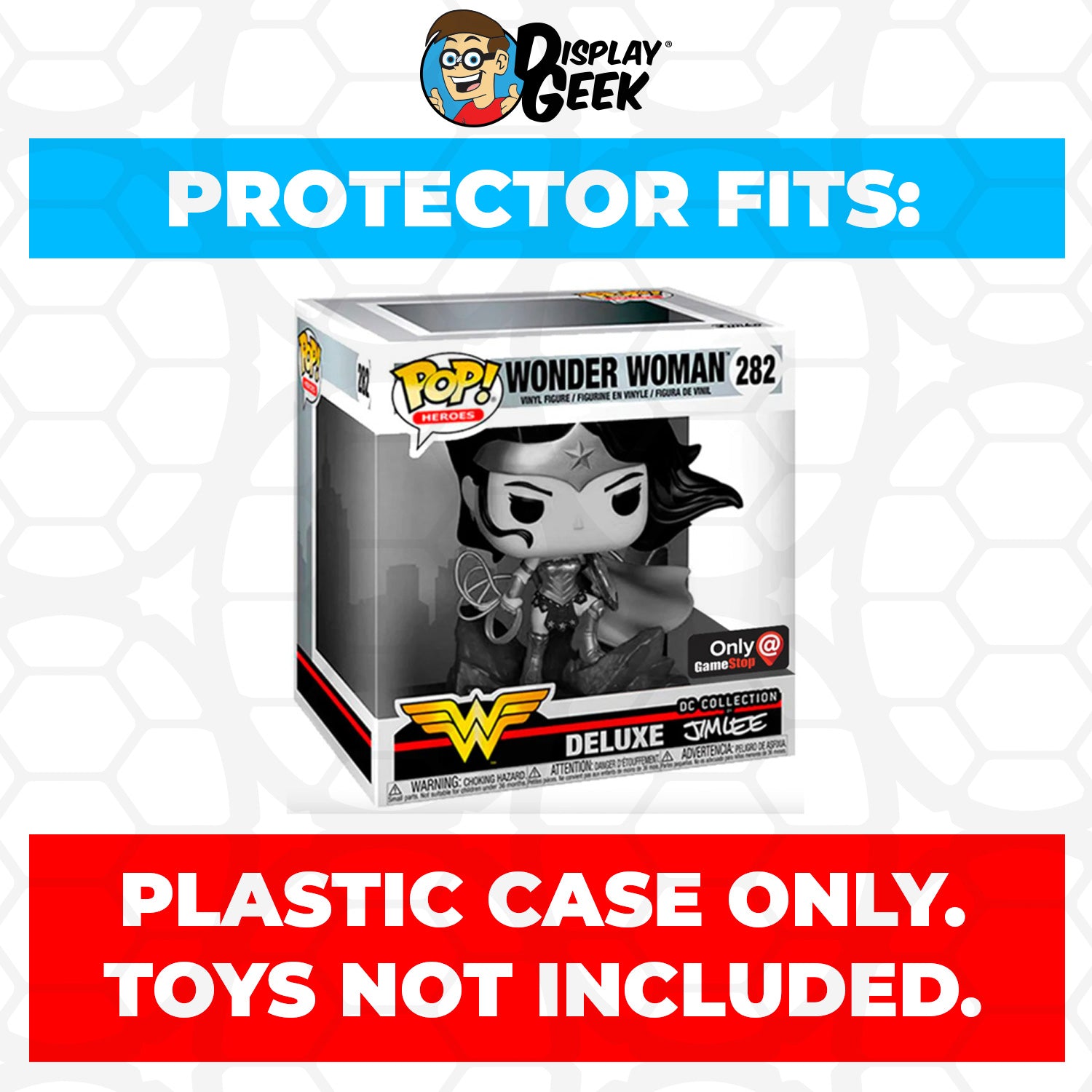 Pop Protector for Wonder Woman Jim Lee Black & White #282 Funko Pop Deluxe - PPG Pop Protector Guide Search Created by Display Geek