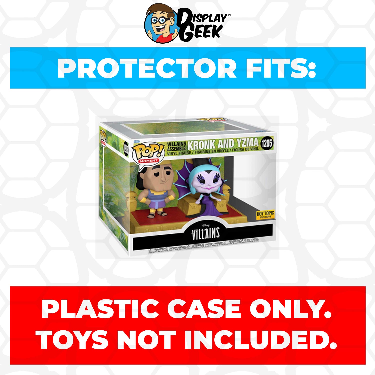 Pop Protector for Villains Assemble Kronk and Yzma #1205 Funko Pop Moment - PPG Pop Protector Guide Search Created by Display Geek