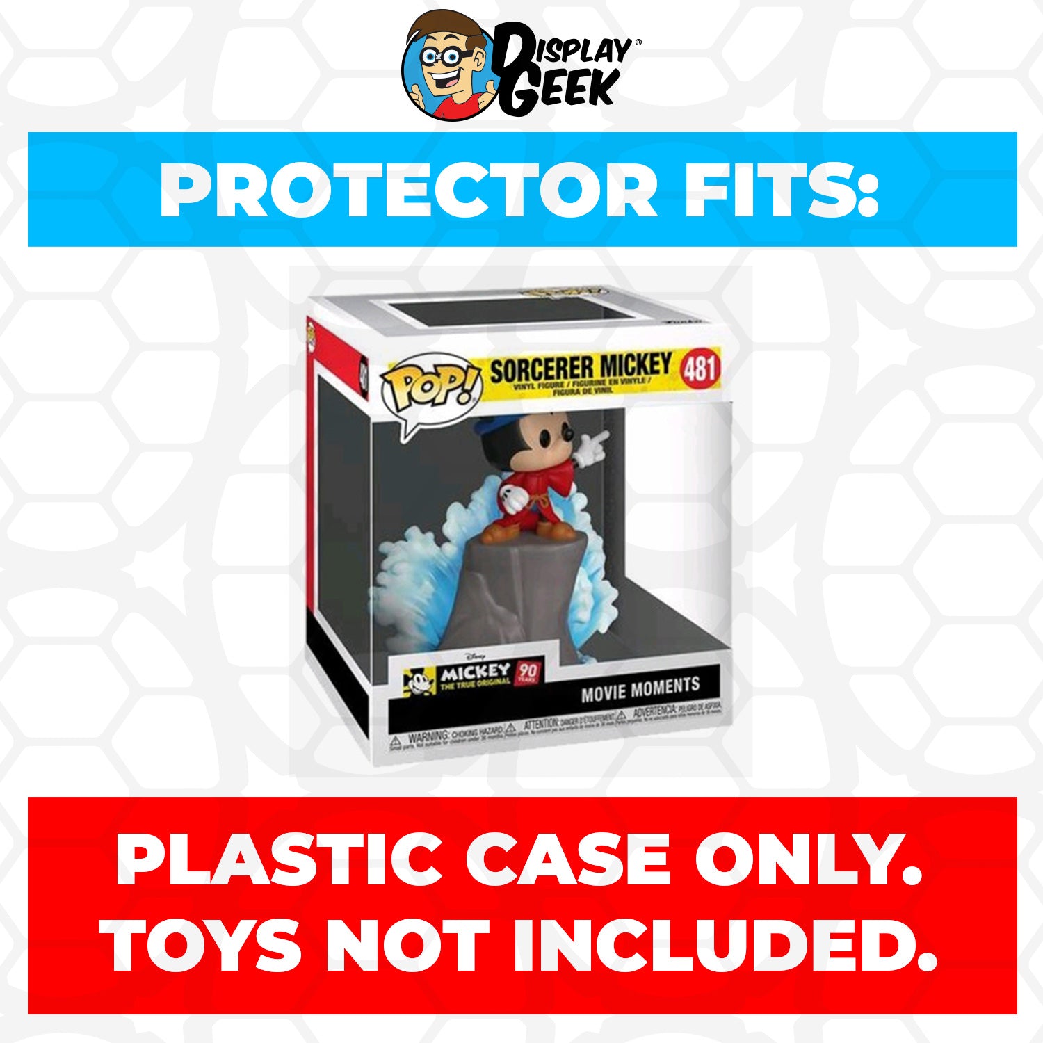 Pop Protector for Sorcerer Mickey #481 Funko Pop Movie Moments - PPG Pop Protector Guide Search Created by Display Geek