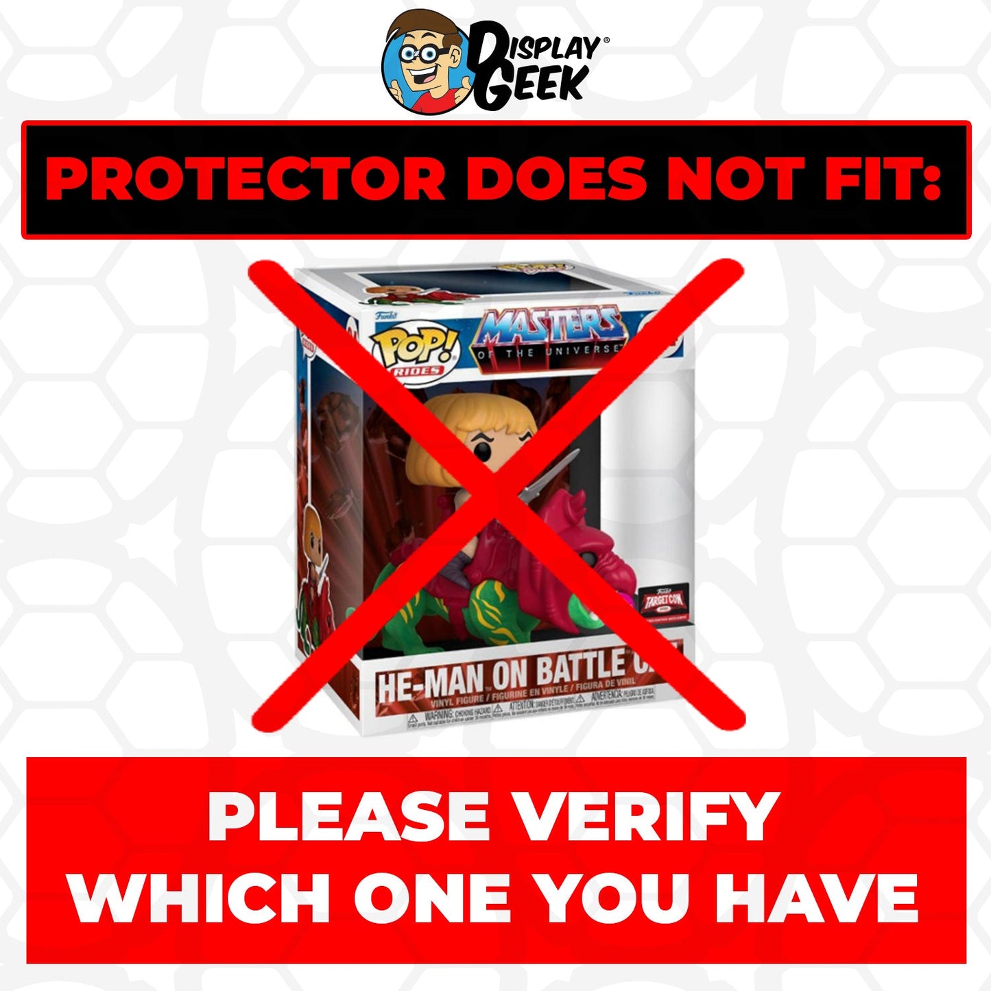 Pop Protector for He-Man on Battle Cat #84 Funko Pop Rides - PPG Pop Protector Guide Search Created by Display Geek