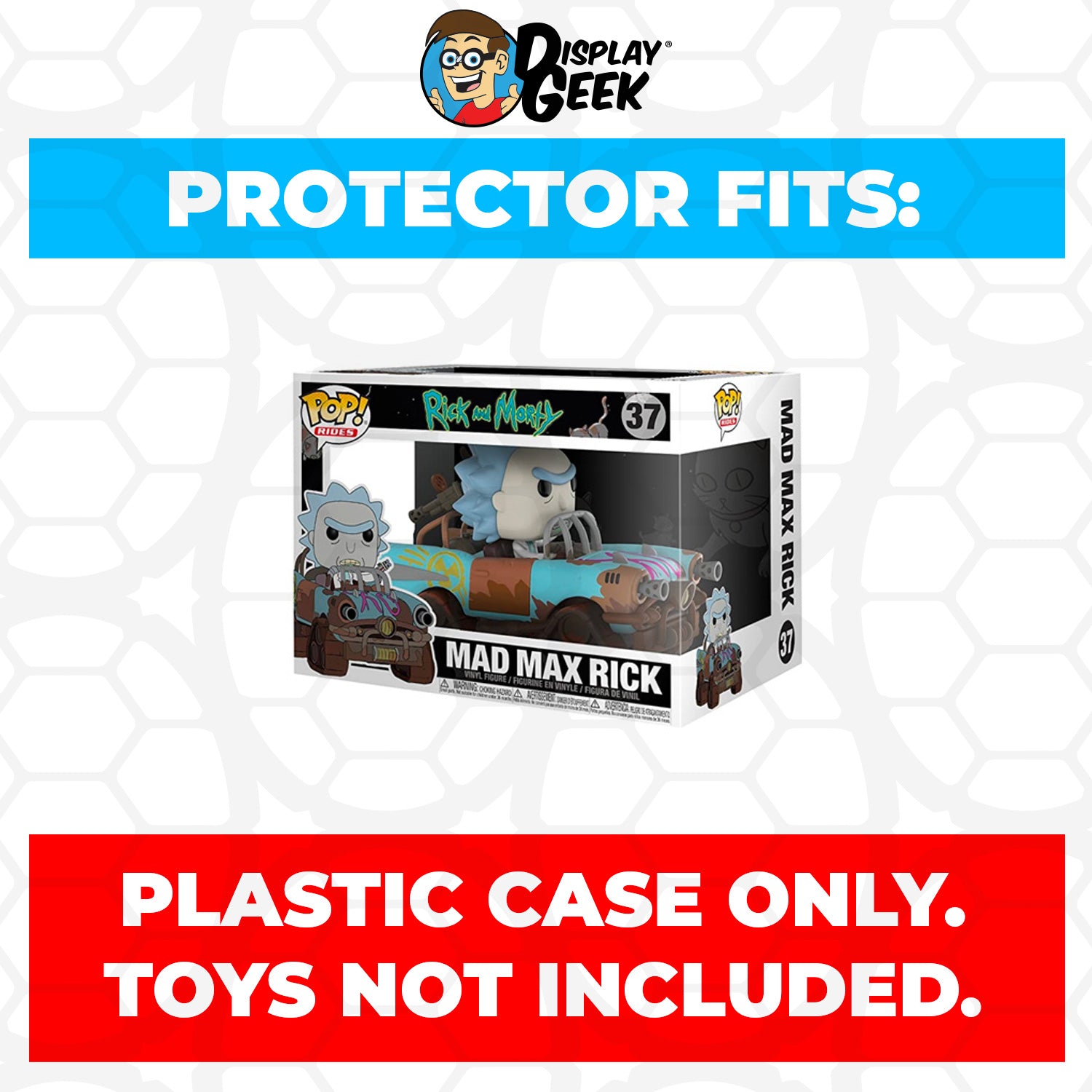 Pop Protector for Mad Max Rick Sanchez #37 Funko Pop Rides - PPG Pop Protector Guide Search Created by Display Geek