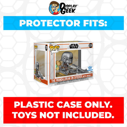 Pop Protector for The Mandalorian on Speeder with Grogu #579 Funko Pop Rides - PPG Pop Protector Guide Search Created by Display Geek