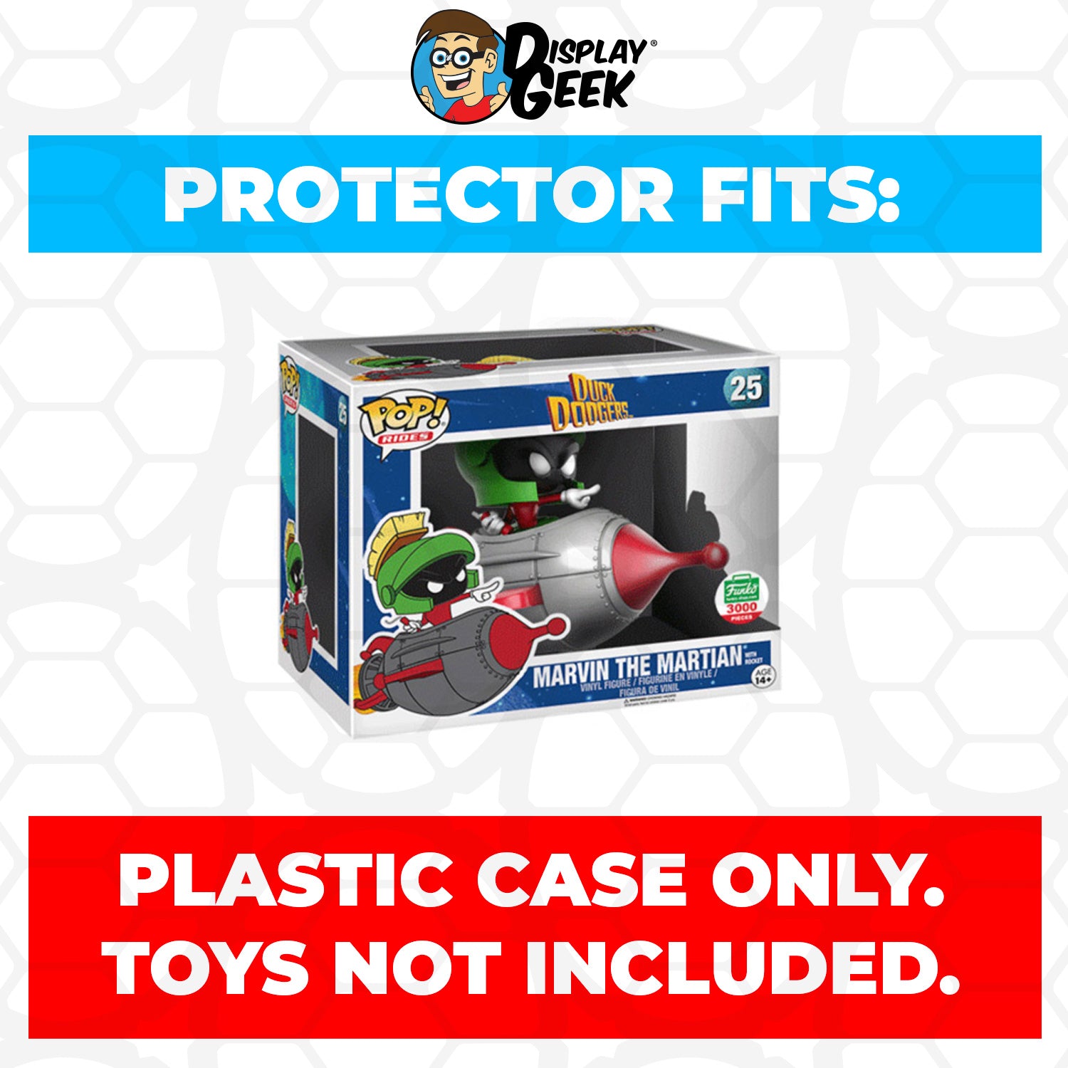 Pop Protector for Marvin the Martian with Rocket #25 Funko Pop Rides - PPG Pop Protector Guide Search Created by Display Geek