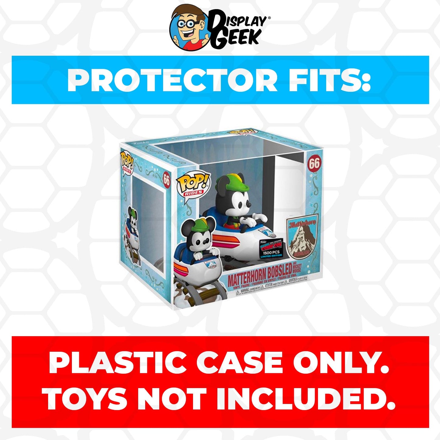 Pop Protector for Matterhorn Bobsled and Mickey Mouse NYCC #66 Funko Pop Rides - PPG Pop Protector Guide Search Created by Display Geek