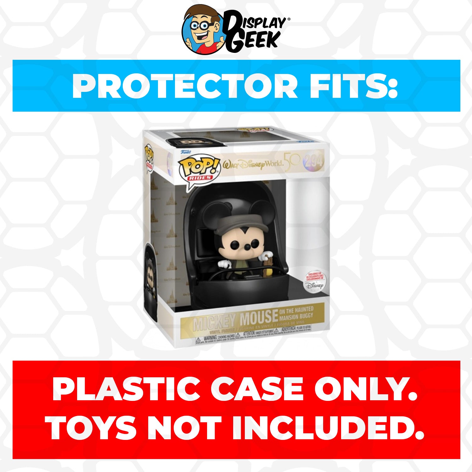 Pop Protector for Mickey Mouse on the Haunted Mansion Buggy #294 Funko Pop Rides - PPG Pop Protector Guide Search Created by Display Geek