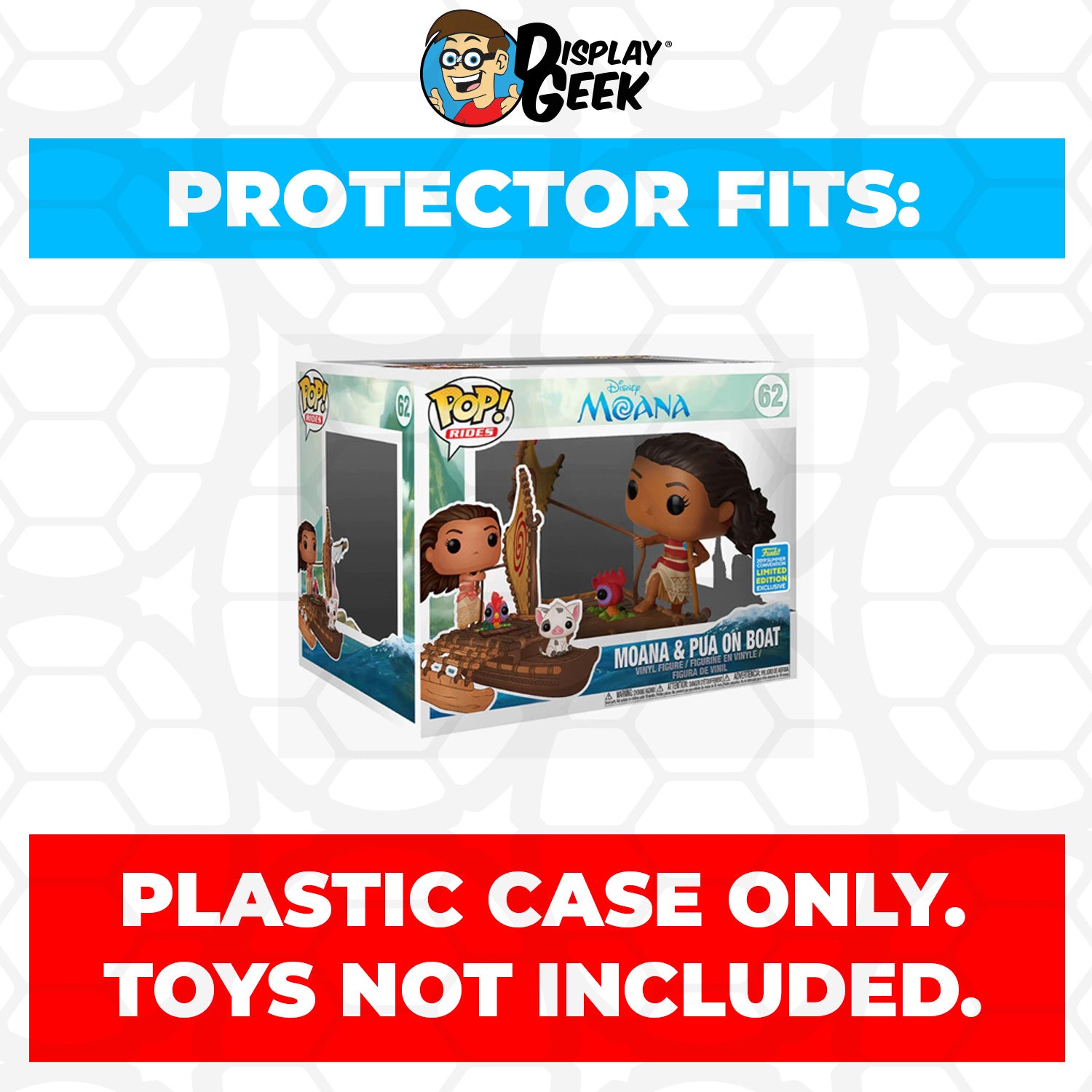 Pop Protector for Moana & Pua on Boat SDCC #62 Funko Pop Rides - PPG Pop Protector Guide Search Created by Display Geek