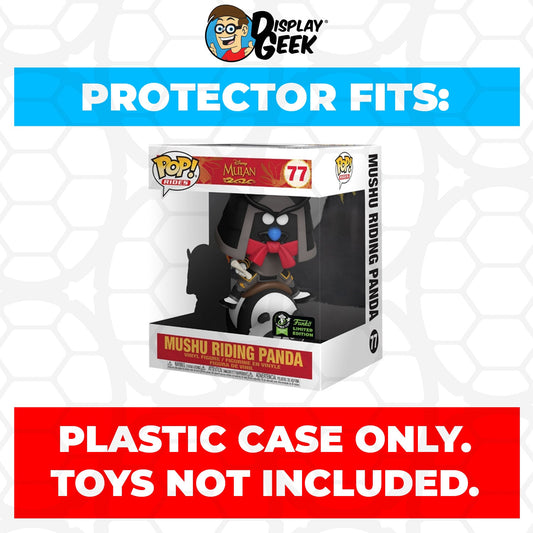 Pop Protector for Mushu Riding Panda ECCC #77 Funko Pop Rides - PPG Pop Protector Guide Search Created by Display Geek