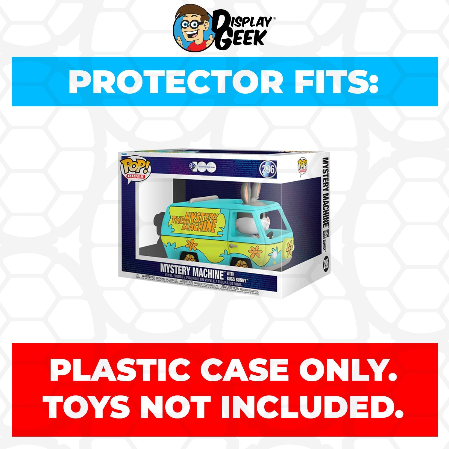 Pop Protector for Mystery Machine with Bugs Bunny #296 Funko Pop Rides - PPG Pop Protector Guide Search Created by Display Geek