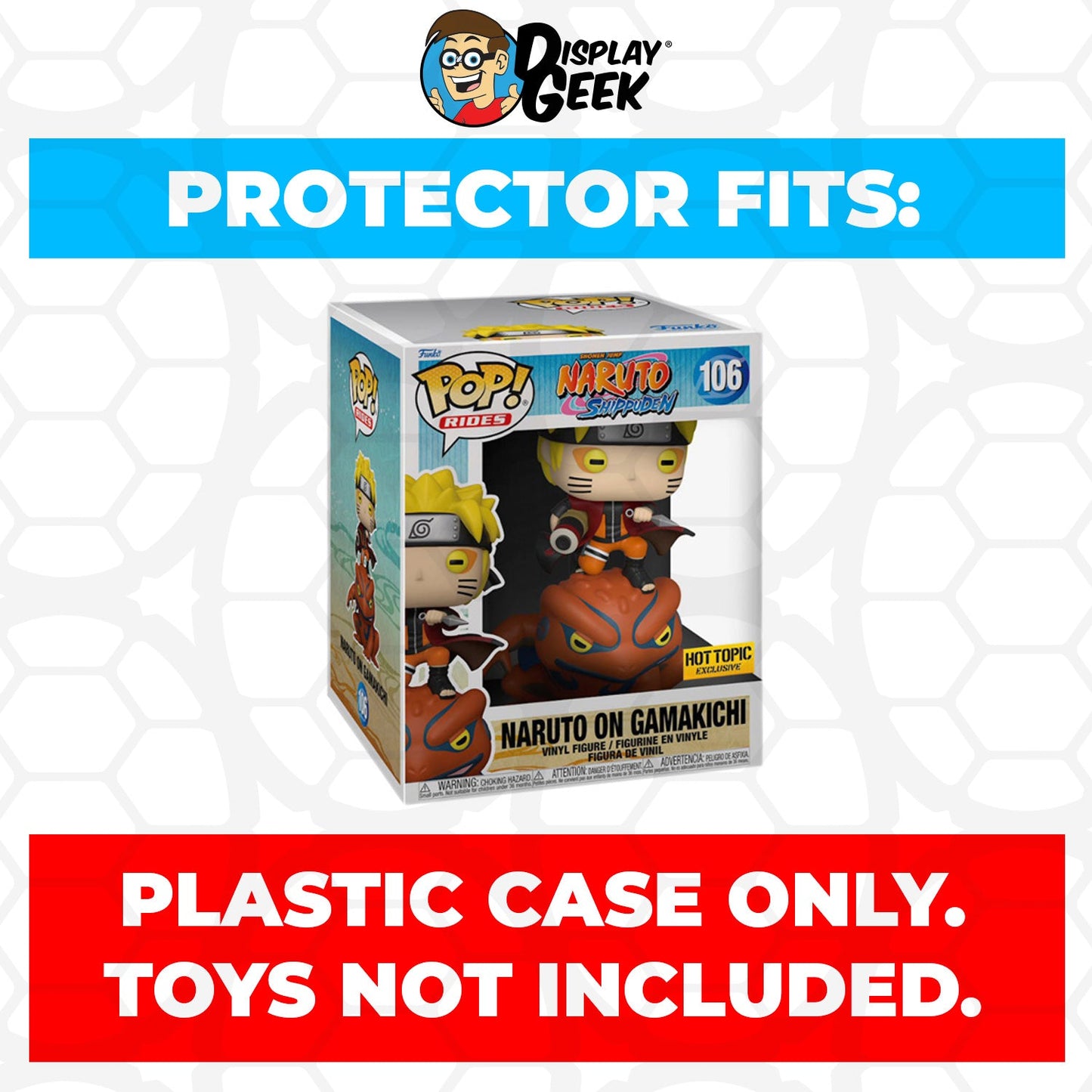 Pop Protector for Naruto on Gamakichi #106 Funko Pop Rides - PPG Pop Protector Guide Search Created by Display Geek