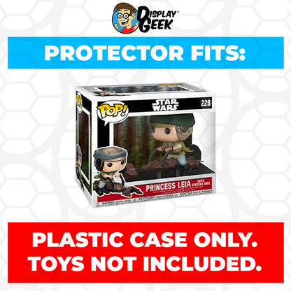 Pop Protector for Princess Leia with Speeder Bike #228 Funko Pop Rides - PPG Pop Protector Guide Search Created by Display Geek