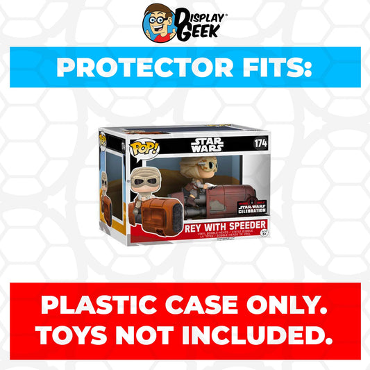 Pop Protector for Rey with Speeder #174 Funko Pop Rides - PPG Pop Protector Guide Search Created by Display Geek