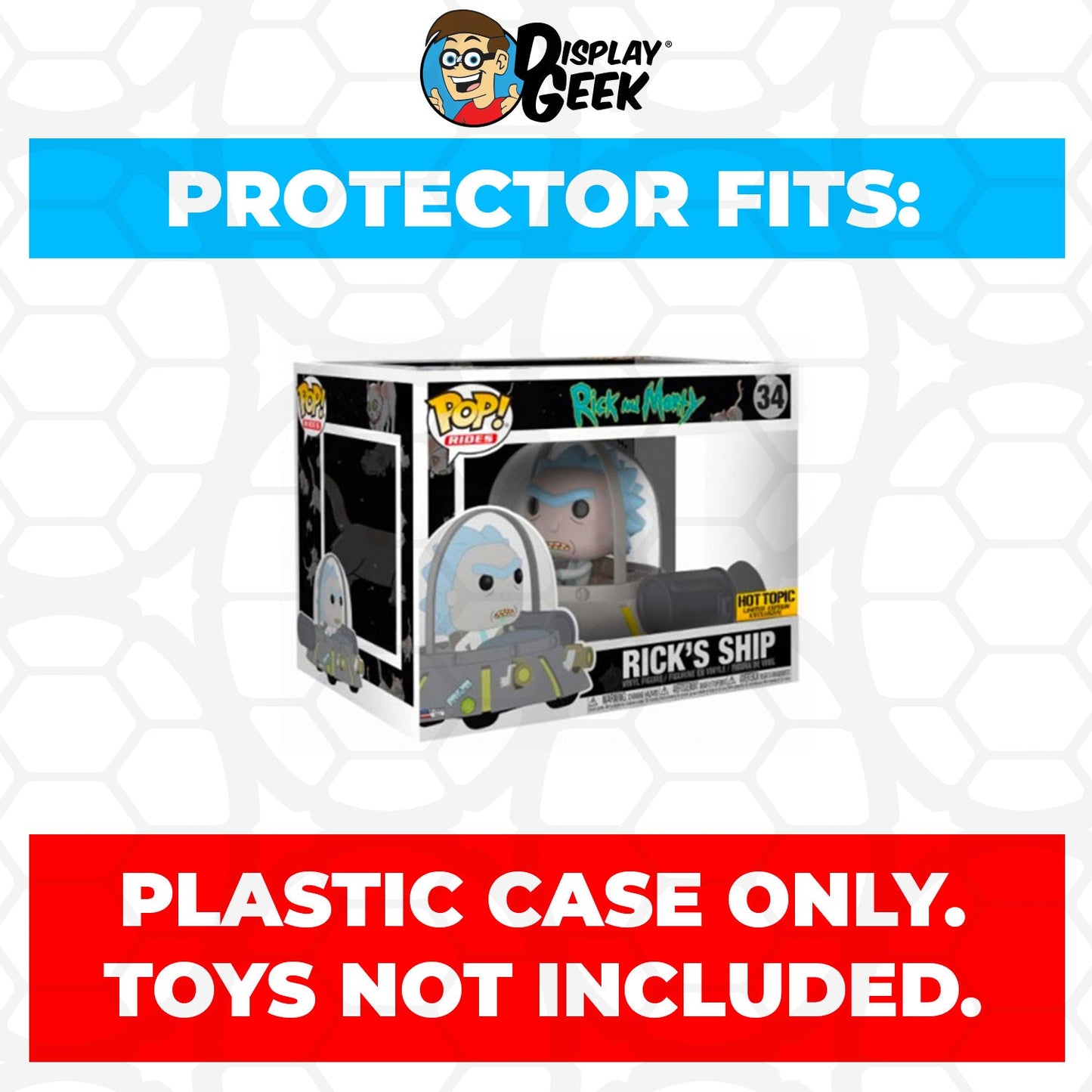 Pop Protector for Rick's Ship #34 Funko Pop Rides - PPG Pop Protector Guide Search Created by Display Geek