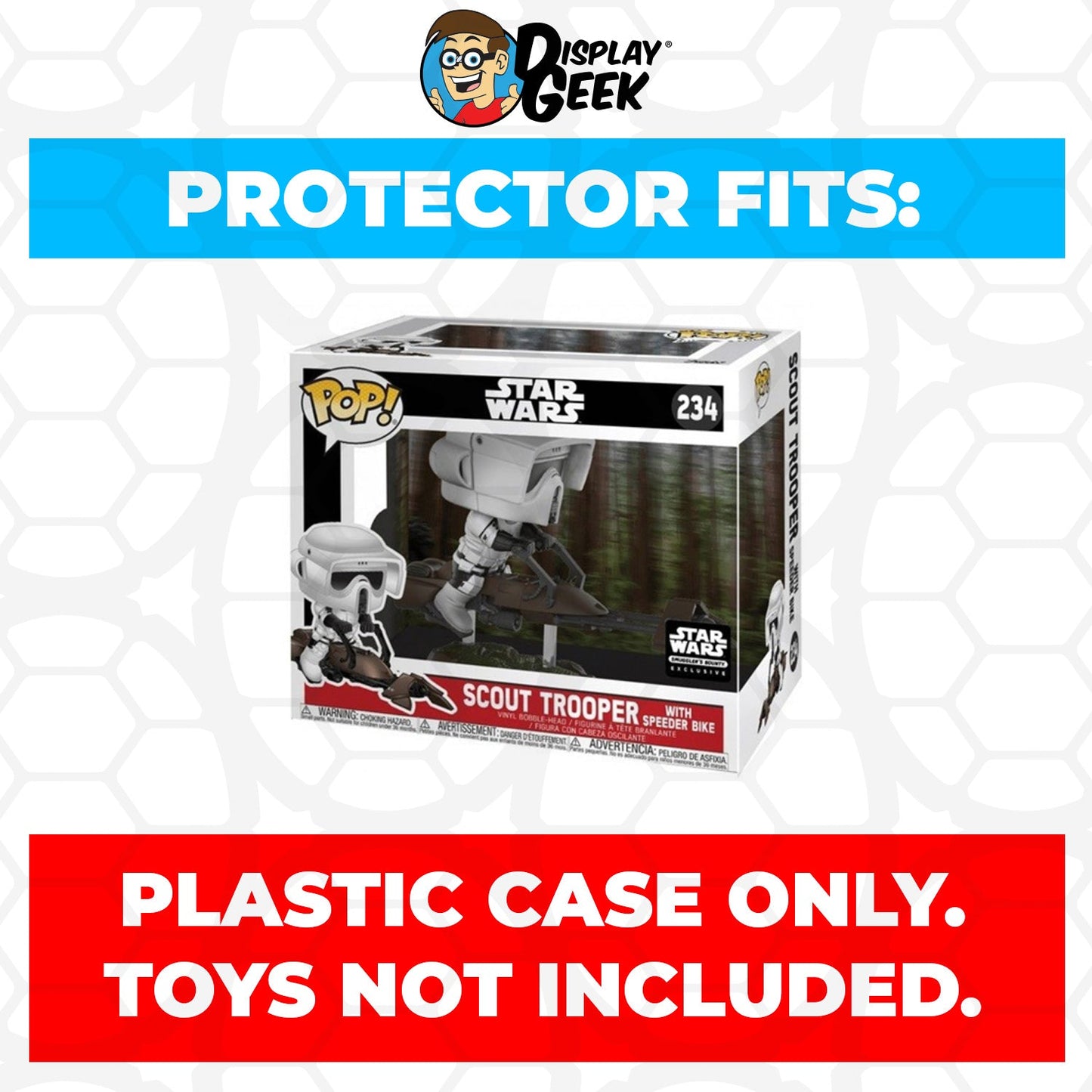 Pop Protector for Scout Trooper with Speeder Bike #234 Funko Pop Rides - PPG Pop Protector Guide Search Created by Display Geek